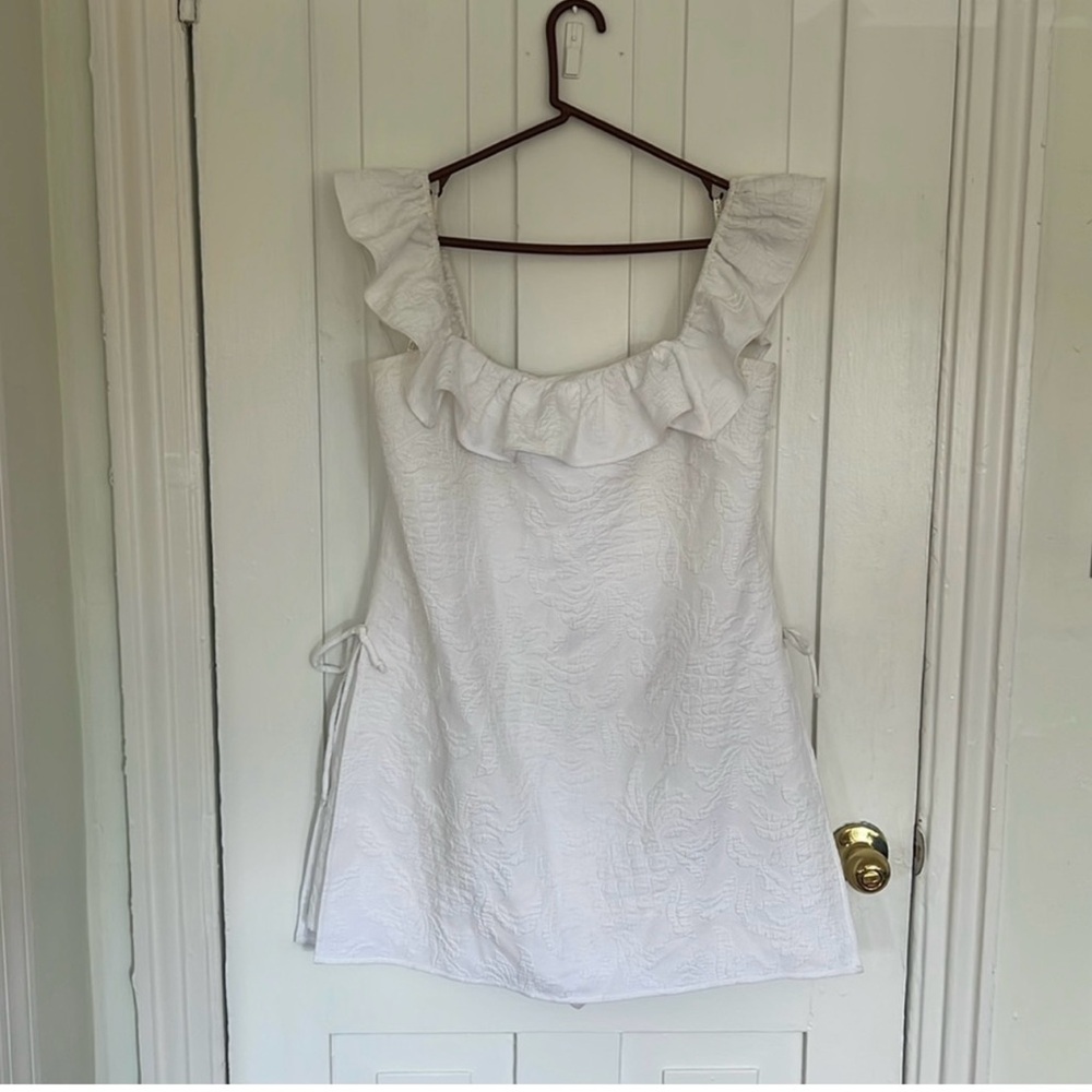 Lilly Pulitzer Emeline Romper size 12 white